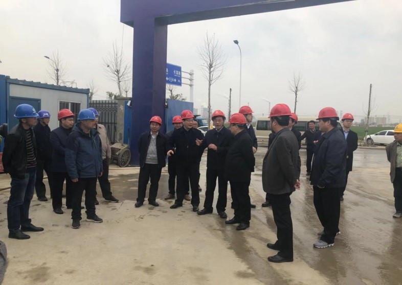 淮南市委書記沈強一行到淮南經濟技術開發區工業污水處理廠工程檢查指導工作